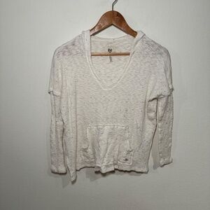 Billabong Coverup Hoodie Women's XS Cream Casual Beach Surf